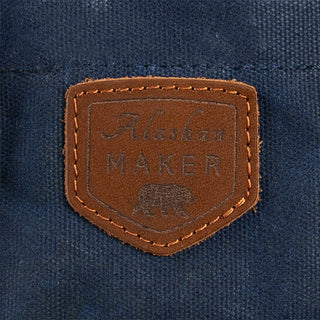 2-in-1 Vedkurv blå Lær og tekstil Alaskan Maker 