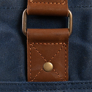 2-in-1 Vedkurv blå Lær og tekstil Alaskan Maker 