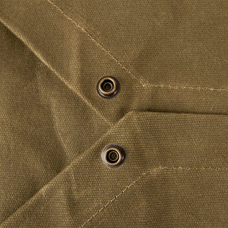 2-in-1 Vedkurv Militærgrønn Lær og tekstil Alaskan Maker 