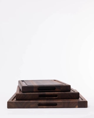 Classic Butcher board M with groove, walnut Skjærebrett & Traller Woodsea 