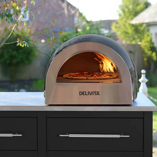 DeliVita Pizzaovn Dual Fuel Gas Griller & pizzaovner Delivita 