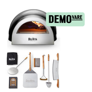 DEMOVARE: DeliVita Dual Fuel Gas - Sort Griller & pizzaovner Delivita 