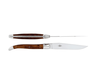 Forge de Laguiole - Biffkniv Sett i Tuja - Shiny Knivsett/gaveesker Forge de Laguiole 