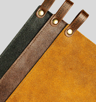 Gryteklut i skinn Lær og tekstil Crafted Leather 