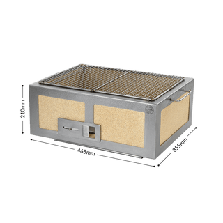 Kasai Konro Medium BBQ Grill with Stainless Streel Frame v2 Griller & pizzaovner Arons AS 