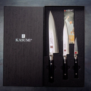 Kasumi Damask - 3 kniver Knivsett/gaveesker Kasumi 