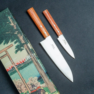 Masahiro Hōchō - 2 kniver Knivsett/gaveesker Masahiro 