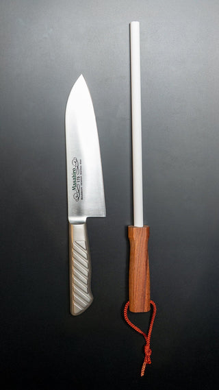 Masahrio MVS Bundle: 1 kokkekniv og 1 brynestav Knivsett/gaveesker Masahiro 