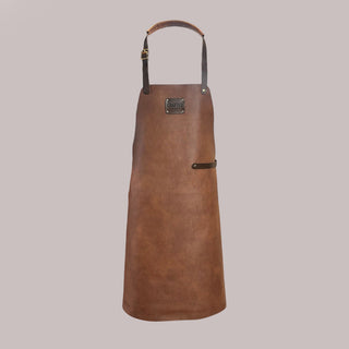 Myk skinnforkle – Camel Skinnforklær Crafted Leather 