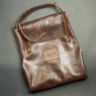 Myk skinnforkle – Chestnut Skinnforklær Crafted Leather 