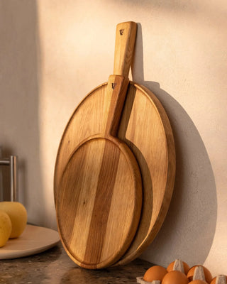 Pizzafjøl - S, Eik Skjærebrett & Traller Woodsea 