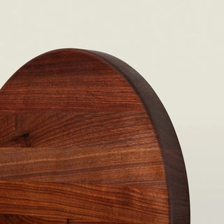 Rund Chef skjærefjøl i sort valnøtt Skjærebrett & Traller Boos Blocks 