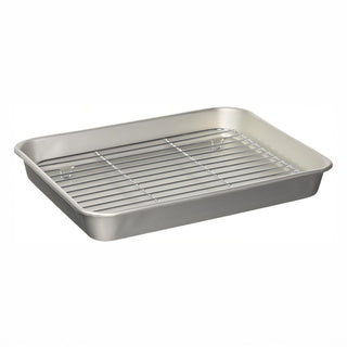 Stålbrett med drypp-rist (340 × 270 × 36 mm) – #1 Arons AS 