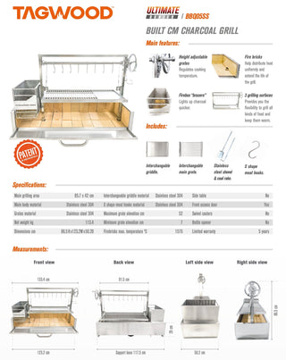 TAGWOOD BBQ – Built-In Argentinsk Kullgrill TAGWOOD BBQ Arons AS 