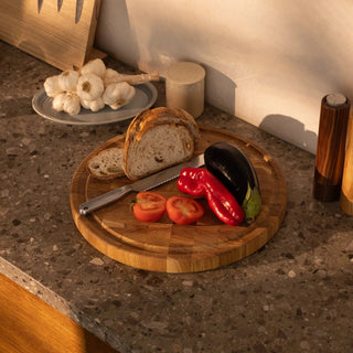 Woodstone Rund, Eik Skjærebrett & Traller Woodsea 